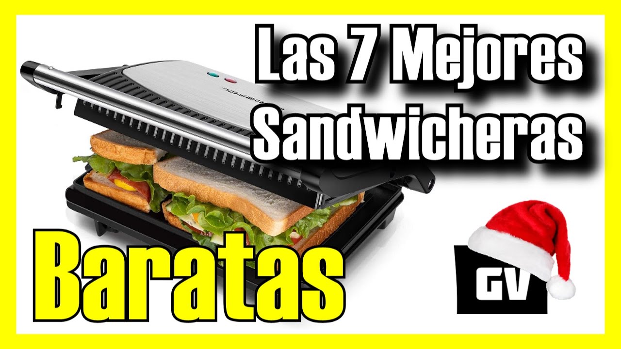 Las 7 MEJORES Sandwicheras BARATAS de  [2024] [Calidad/Precio] Con  grill / 3 en 1 / Para 4 
