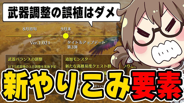 アプデで追加される新しいエンドコンテンツ『護石』や『高難度クエスト群』今後の改善・調整内容と武器調整を確認する茶々茶【モンハンワイルズ】