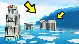 GTA 5  FROZEN Tsunami & Ice Age!! (Natural Disaster)