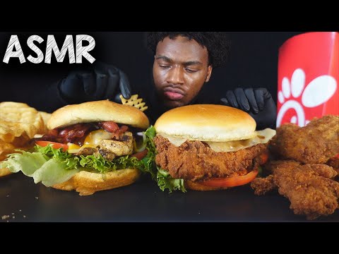 ASMR GRILLED CHICKEN CLUB BACON SANDWICH MUKBANG | KEVO ASMR