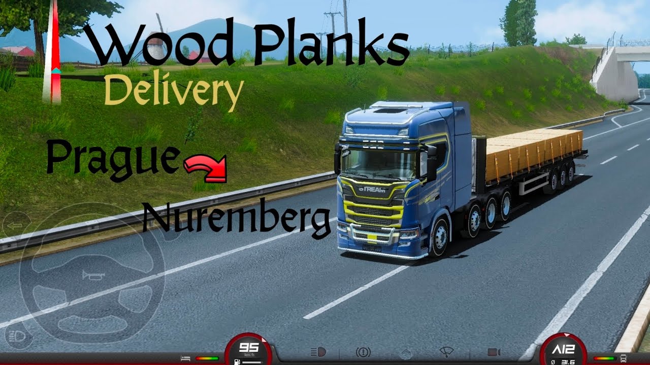 Wood Planks Delivery job Prague To Nuremberg|| Truckers of Europe 3 ||