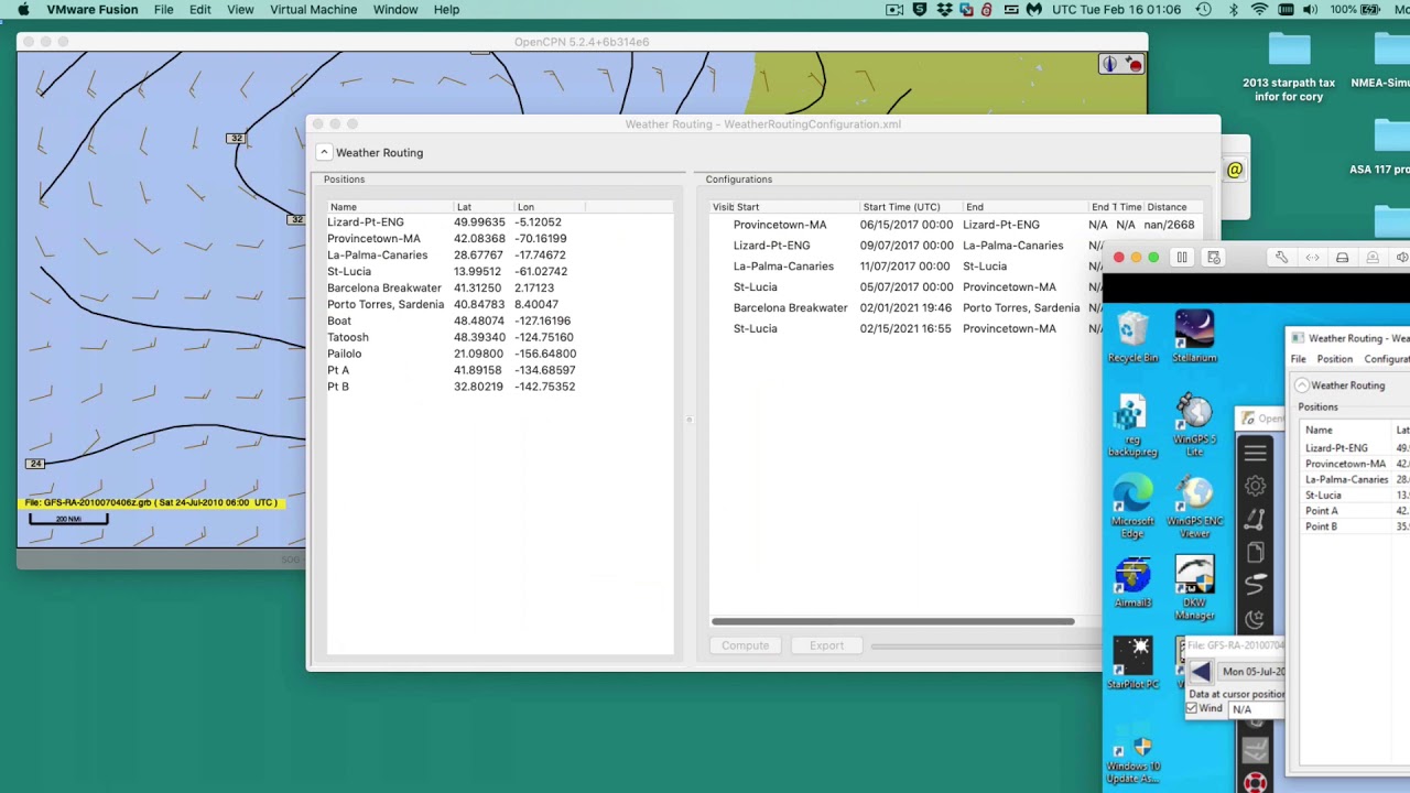 Optimum Weather Routing with OpenCPN