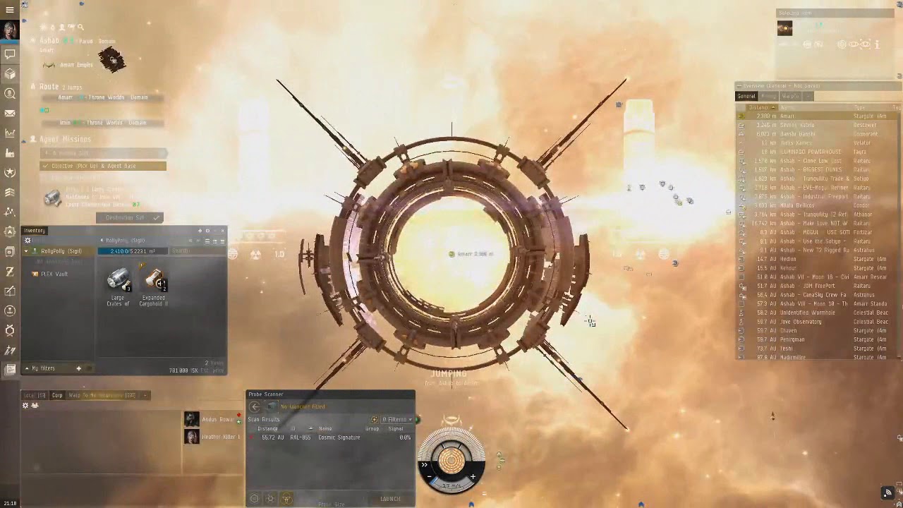 Eve Online Doing lvl3 Distribution Missions Ep6 YouTube