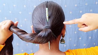 Best! ✨🤔 Bun Hair Style Girl Simple Easy \ Daily Use Bun Hairstyle For Long Hair \ Bun Hairstyles