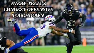 NFL Every Teams’ Longest Offensive Touchdown of the 2024 Regular Season