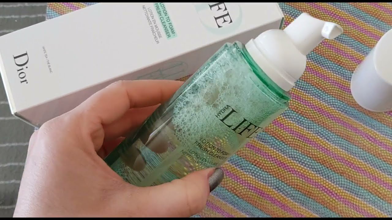 Dior Hydra-Life Lotion to Foam Fresh Cleanser, - YouTube