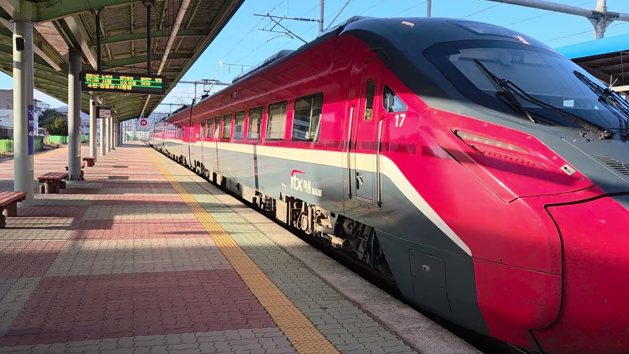 김천역, 경부선 부산발 서울행 ITX-마음 제1010열차 출발영상.