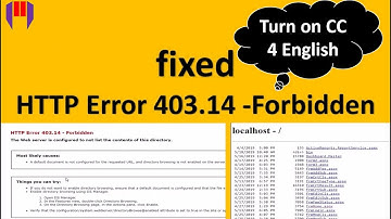 How to fix HTTP Error 403.14 Forbidden