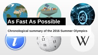 Chronological summary of the 2016 Summer Olympics As Fast As Possible