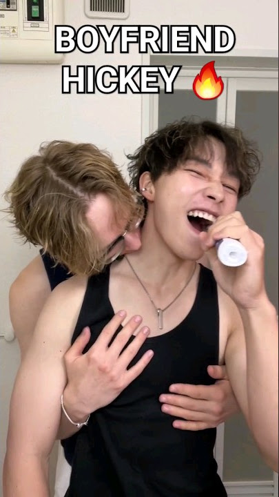 Giving my BF a hickey 🔥 when he's brushing his teeth prank 😂 BL #couple #gay #bl #hickey