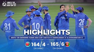 Thumbnail for Bangladesh 'A' vs Afghanistan 'A' | Men's T20 Emerging Teams Asia Cup | Match 6