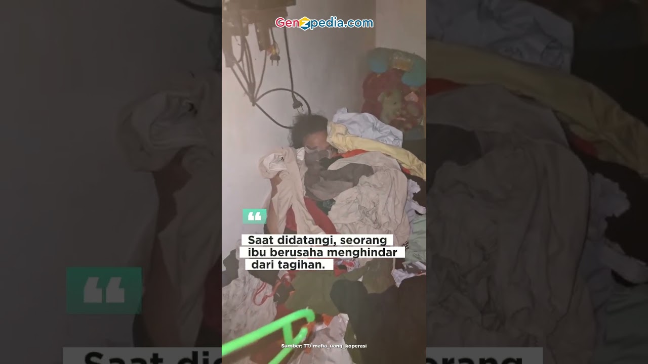 MIRIS! Seorang Ibu Bersembunyi Di Tumpukan Baju Saat Ditagih Utang. #viral #beritaterkini