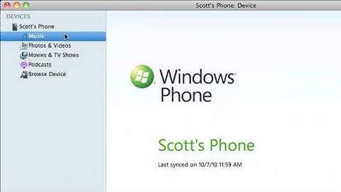 "Windows Phone 7 Connector for Mac" Microsoft Demonstration Video