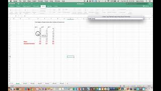 ANOVA and T Test on Microsoft Excel on the Mac Book Air Computers