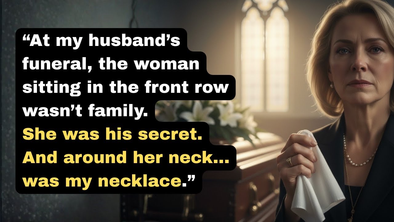 At My Husband’s Funeral, The Mistress Sat in the Front Row. Then I Saw Her Wearing My Necklace.