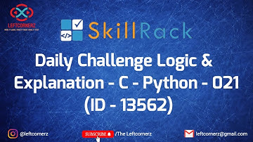 c - python - 021 (24-06-2021) | skillrack daily challenge