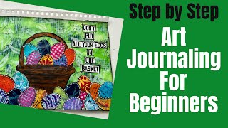 Mixed Media Art Journal Tutorial #artjournal #mixedmedia @KarenBurchill