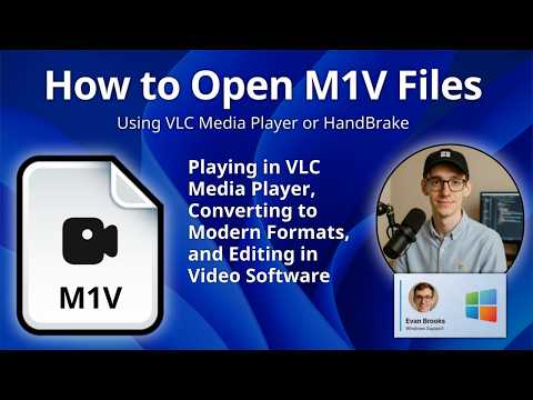 How to Open M1V Files (MPEG-1 Video)