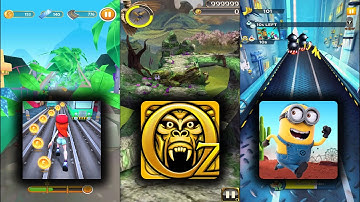 Bus Rush 2 Vs Temple Run Oz Vs Despicable Me - Endless Run Game Play Android iOS D170122