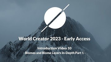 World Creator 2023 Early Access Preview - Biomes and Biome Layers In-Depth Workflow 01