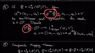 Lecture 09 | Infinite-Dimensional Analysis and Differential Geometry