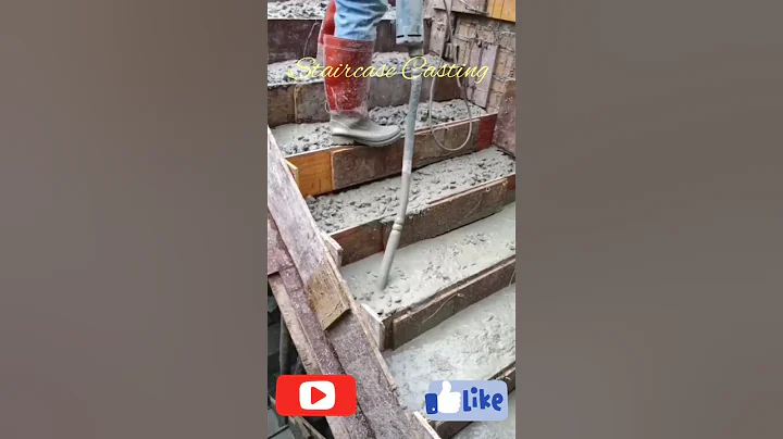 Staircase Casting | RCC concrete | Vibrater#short #civilengineering @Uniquedesigns2022
