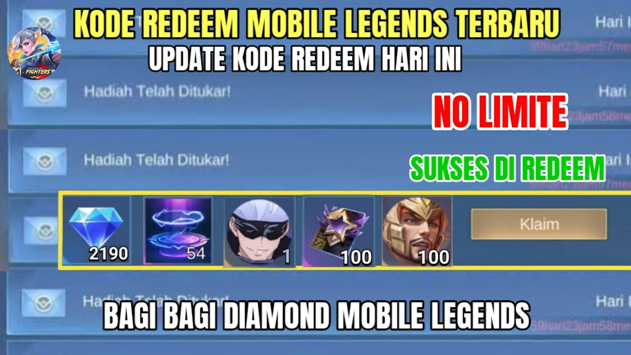 BURUAN! 5 KODE REDEEM ML TERBARU KODE REDEEM MOBILE LEGENDS HARI INI ...