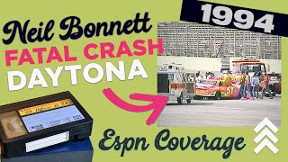 Celebrity Neil Bonnett / Fatal Crash Coverage / ESPN / February 11, 1994 / Retro NASCAR VHS Rip  Profile