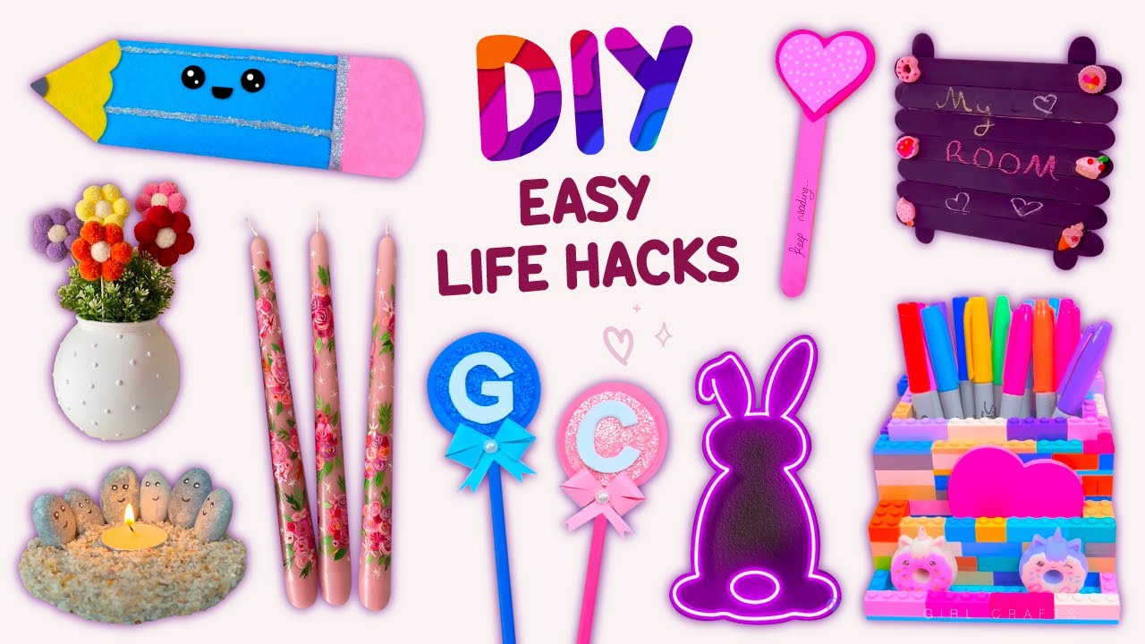 100 idées de Hack life  trucs et astuces, school life hacks, brico déco