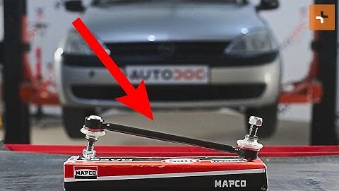 How to change Front Anti Roll Bar Link on OPEL CORSA C TUTORIAL | AUTODOC