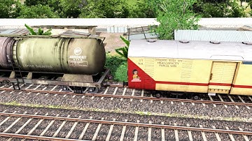 UTKRISHT PARCEL COUPLING OIL TANKER | BUMPY RAILROAD | RAILWORKS | TRAIN SIMULATOR | RAILROAD ATG