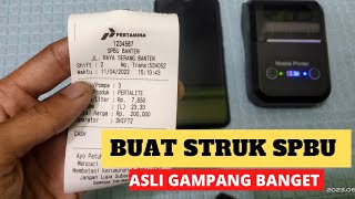 CARA MEMBUAT STRUK SPBU PERTAMINA // GAMPANG BANGET TINGGAL CETAK..!!!