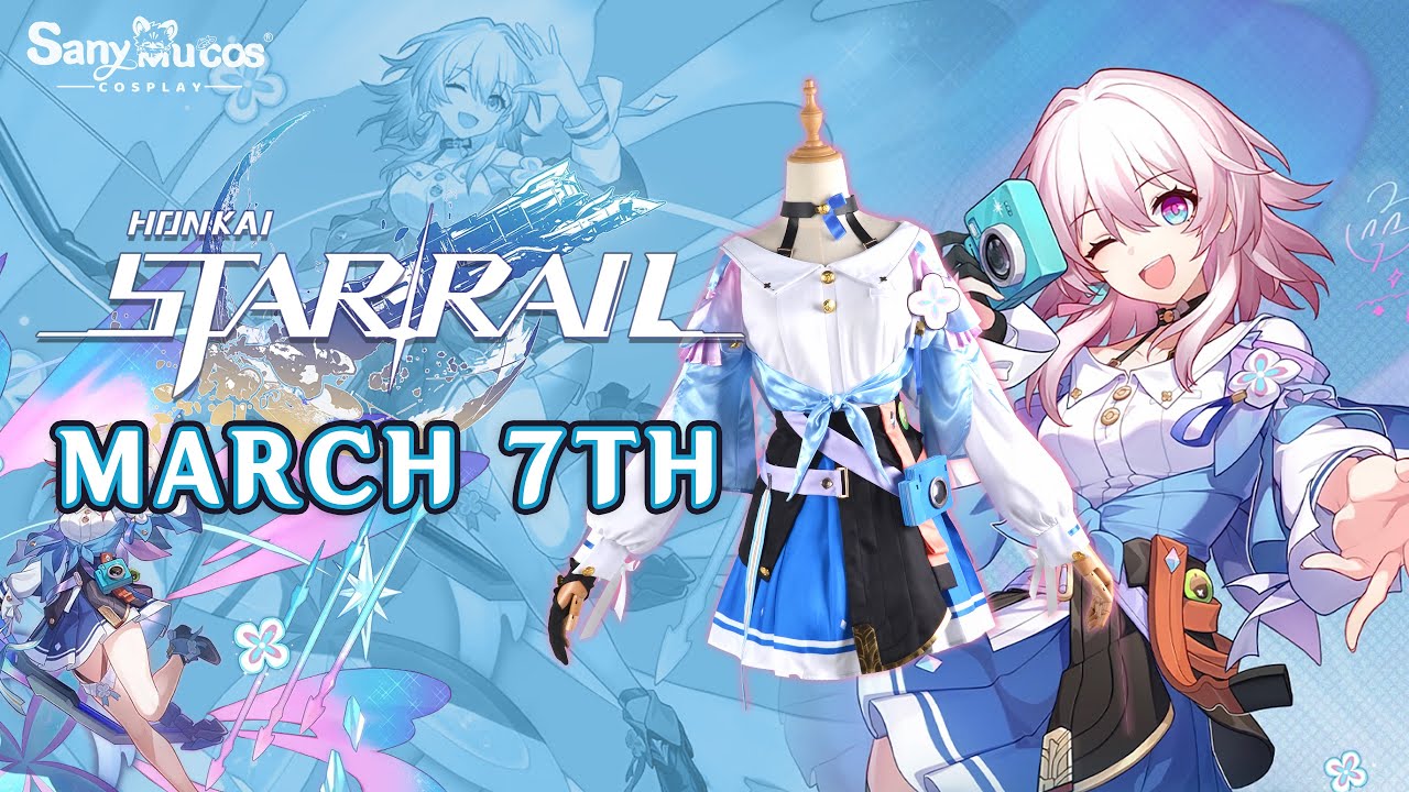 【SanyMuCos】Honkai: Star Rail March 7th Cosplay Costume Plus Size Detail Show