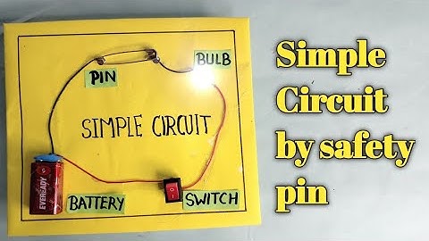 Simple Circuit with Safety Pin/Simple Circuit working model/Simple Electric Circuit/DIY Simple Circu