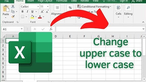 Change upper case (capital letters) to lower case (small letters) in Excel |**TechLearning_Hub**|