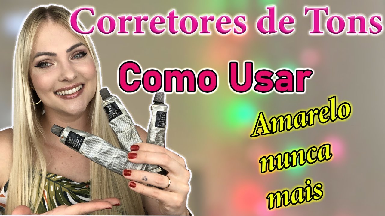 CORRETORES DE TOM - COMO NEUTRALIZAR O AMARELO DO CABELO - - YouTube