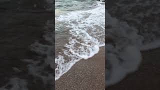Море, песчаный берег,прибой.#море #отдых