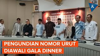 KPU Gelar Pengundian Nomor Urut Capres-Cawapres Besok, Diawali Gala Dinner KPU Gelar Pengundian Nomor Urut Capres-Cawapres Besok, Diawali Gala Dinner