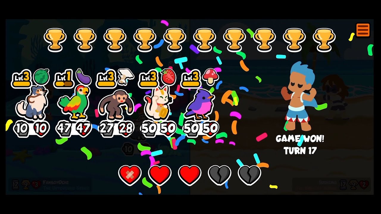 Super Auto Pets: Pink Robin + Farmer Dog + Chimpanzee