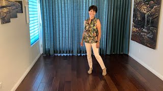 Canadian Stomp line dance demonstration and tutorial by Stephie