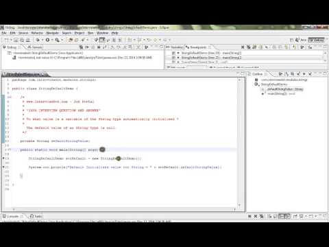 WHAT IS THE DEFAULT VALUE OF STRING IN JAVA