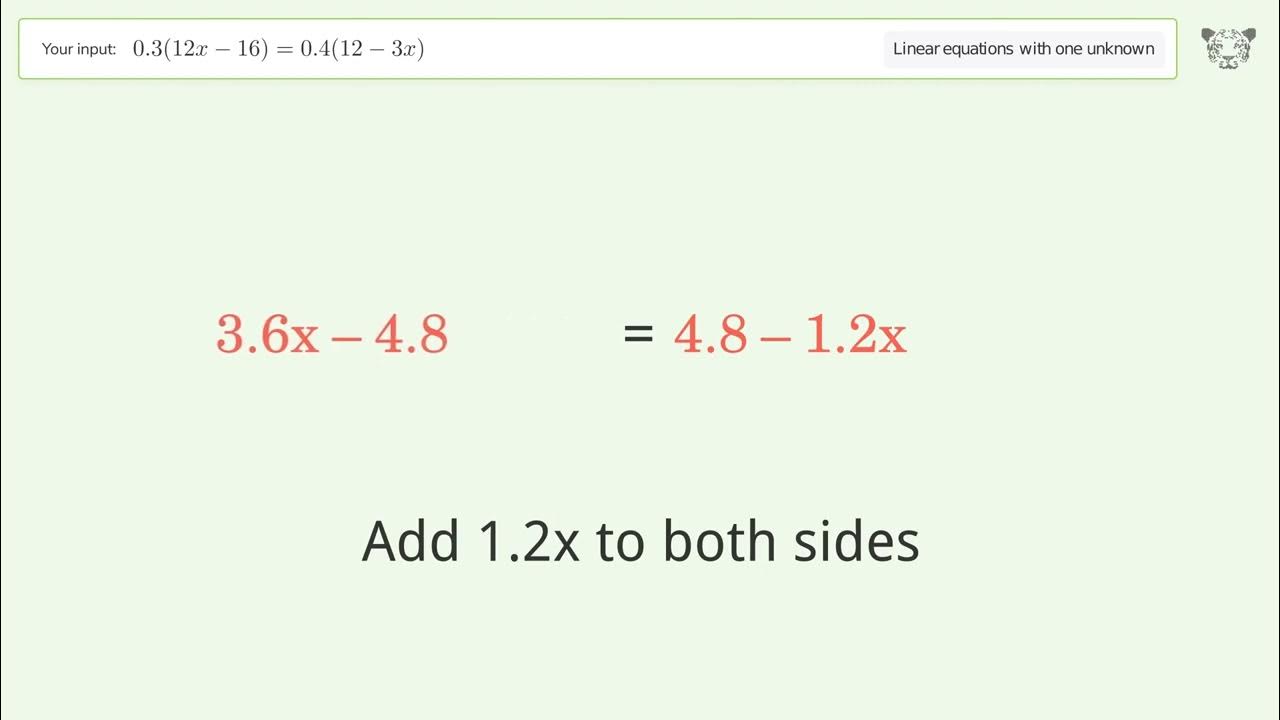 linear-equation-with-one-unknown-solve-0-3-12x-16-0-4-12-3x-step-by