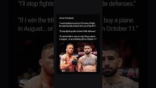 Why Arman Tsarukyan wants Gaethje to pull out #mma #justingaethje #armantsarukyan #iliatopuria #ufc
