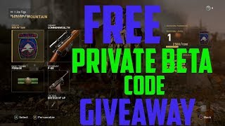 COD WWII PRIVATE BETA CODE GIVEAWAY!!!!!!