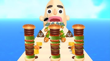 Sandwich Runner - SpeedRun All Levels Gameplay Walkthrough Android,ios New Update E2