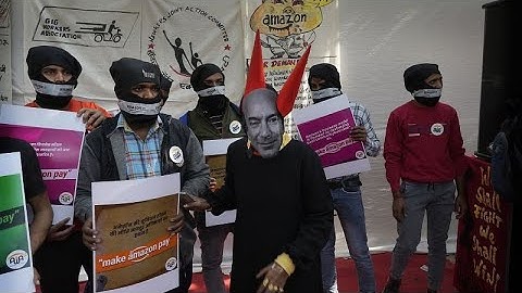 Viernes negro para la empresa Amazon con huelgas en todo el mundo