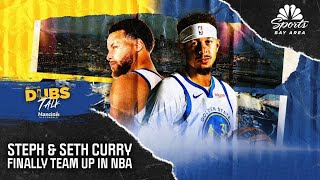 Dubs Talk: Steph, Seth Curry finally play in NBA game as teammates with Warriors | NBC Sports BA