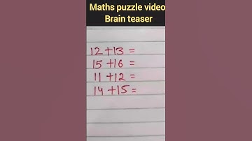 Maths puzzle video | brain teaser#shorts #maths #puzzle #viral #brainteaser #mathspuzzles #trending