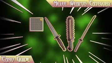 Melee Weapon Category │ Vanguard Zombies Camo Guide # 1