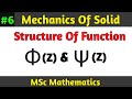 Structure of Function | Mechanics Of Solid MSc Math |